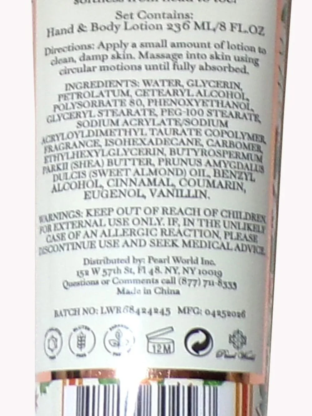 Amber Glow Full Set Body Lotions Apple Orchard, Vanilla Spice, Peony & Amber